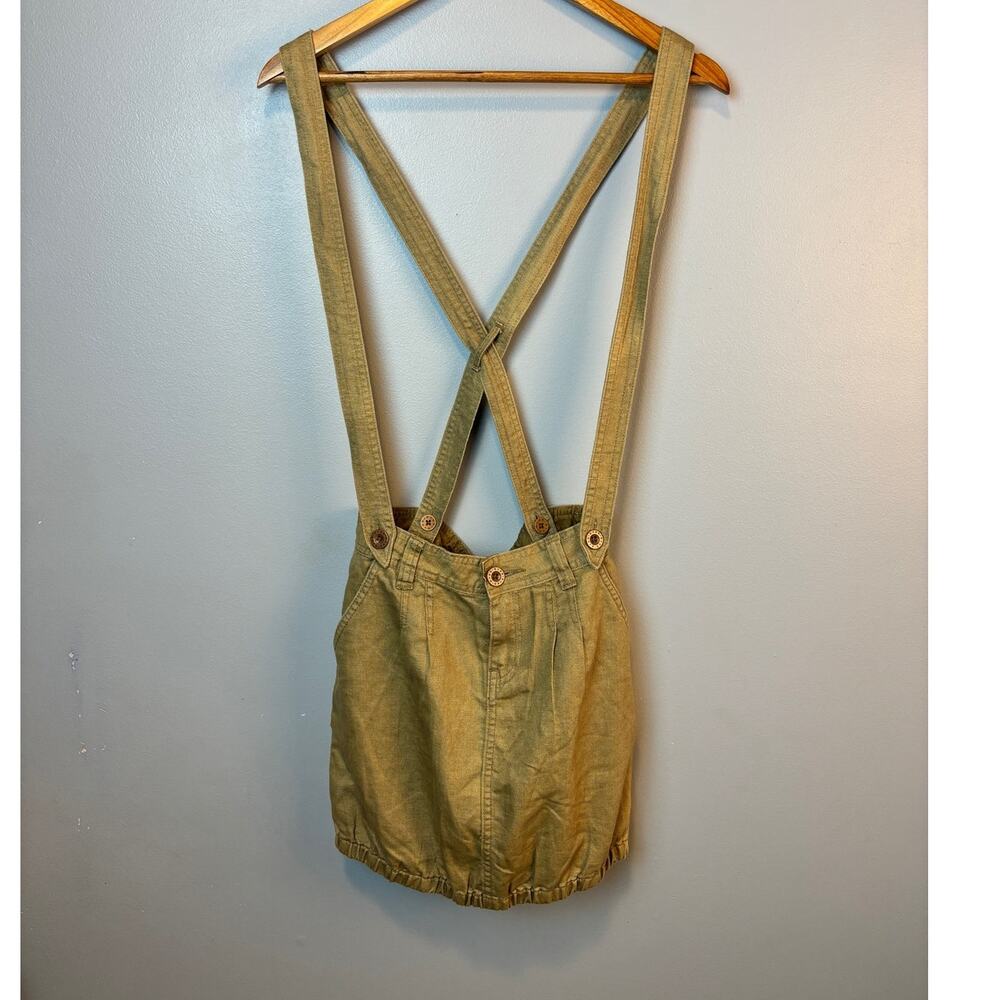 b + ab girls collection linen blend skirt overalls taupe XL girls